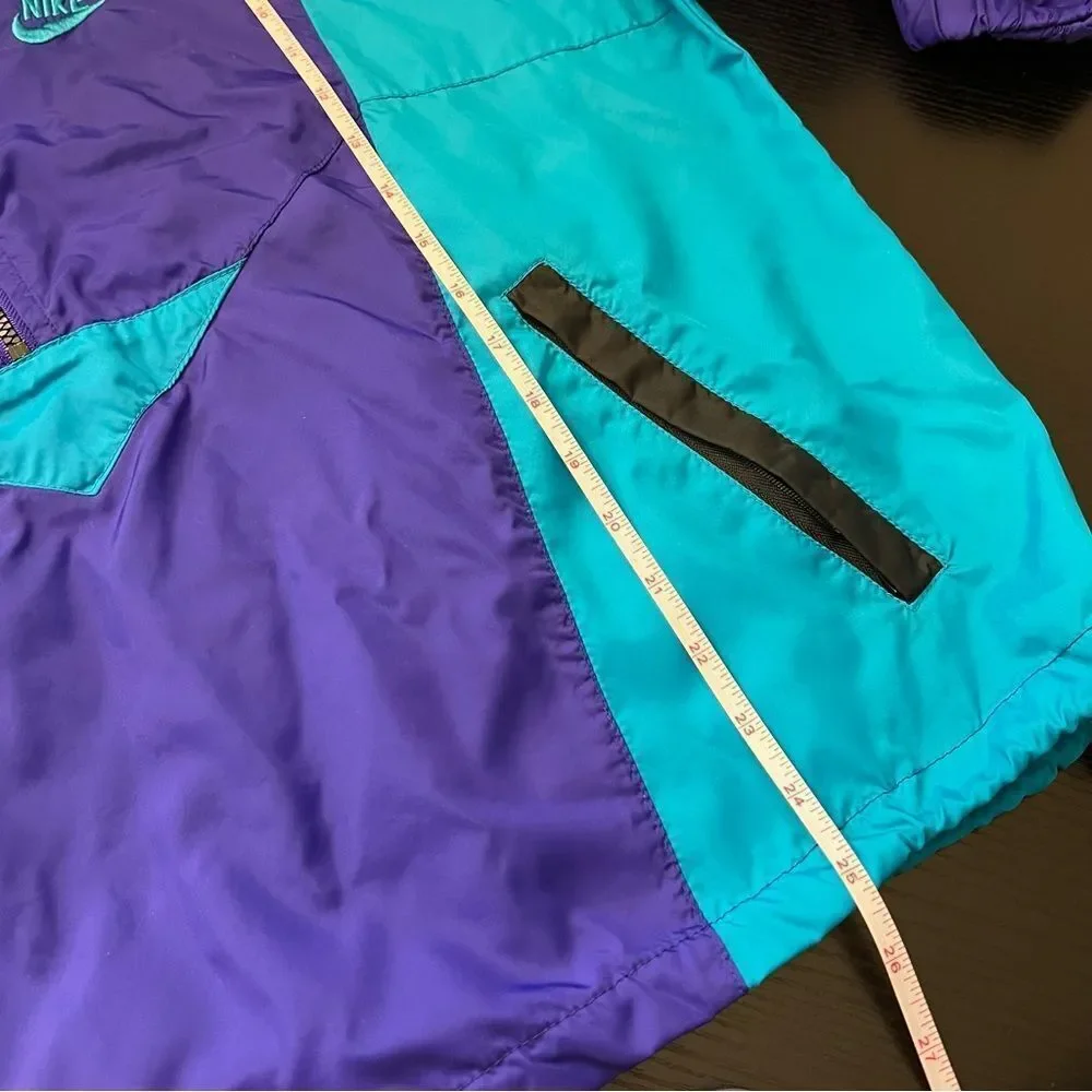 Vintage Nike Windbreaker Purple Blue Medium Gray Tag‎